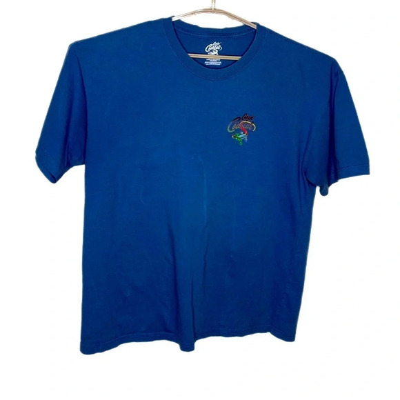 Goin Costal tee parrot on back with Santa Hat.  So cute.  Size L or XL. - Picture 2 of 5